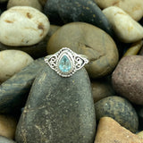 Blue Topaz Ring 578 - Silver Street Jewellers