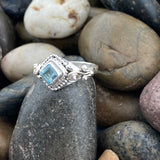 Blue Topaz Ring 582 - Silver Street Jewellers