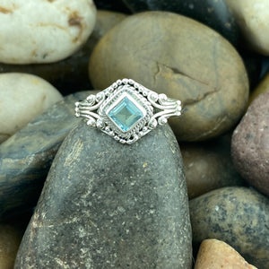 Blue Topaz Ring 583 - Silver Street Jewellers