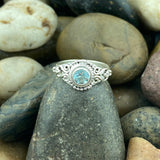 Blue Topaz Ring 584 - Silver Street Jewellers