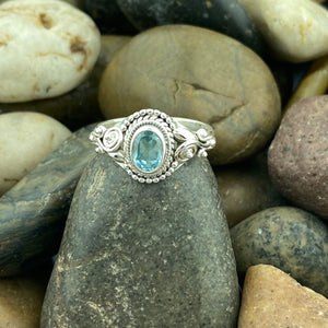 Blue Topaz Ring 590 - Silver Street Jewellers