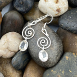 Crystal Quartz Earring 40 - Silver Street Jewellers