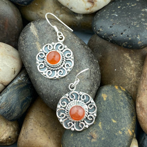 Carnelian Earring 52 - Silver Street Jewellers