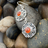 Carnelian Earring 52 - Silver Street Jewellers