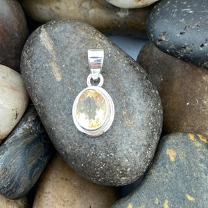 Citrine Pendant 758 - Silver Street Jewellers