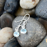 Blue Topaz Earring 509 - Silver Street Jewellers