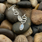 Rainbow Moonstone Earring 147 - Silver Street Jewellers