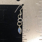 Rainbow Moonstone Earring 147 - Silver Street Jewellers