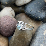 Blue Topaz Ring 551 - Silver Street Jewellers