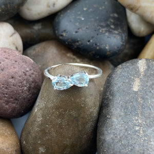 Blue Topaz Ring 553 - Silver Street Jewellers