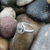 Blue Topaz Ring 568 - Silver Street Jewellers