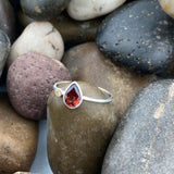 Garnet Ring 395 - Silver Street Jewellers