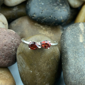 Garnet Ring 396 - Silver Street Jewellers