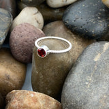 Garnet Ring 401 - Silver Street Jewellers