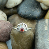 Garnet Ring 406 - Silver Street Jewellers