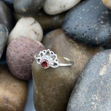 Garnet Ring 406 - Silver Street Jewellers