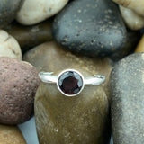 Garnet Ring 415 - Silver Street Jewellers