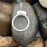 Green Amethyst Ring 215 - Silver Street Jewellers