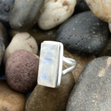 Moonstone Ring 369 - Silver Street Jewellers