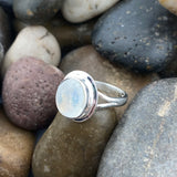 Moonstone RIng 384 - Silver Street Jewellers