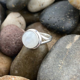 Moonstone Ring 396 - Silver Street Jewellers