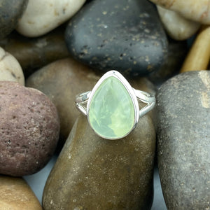 Prehnite Ring 52 - Silver Street Jewellers