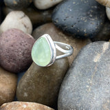 Prehnite Ring 52 - Silver Street Jewellers