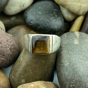 Tiger Eye Ring 86 - Silver Street Jewellers