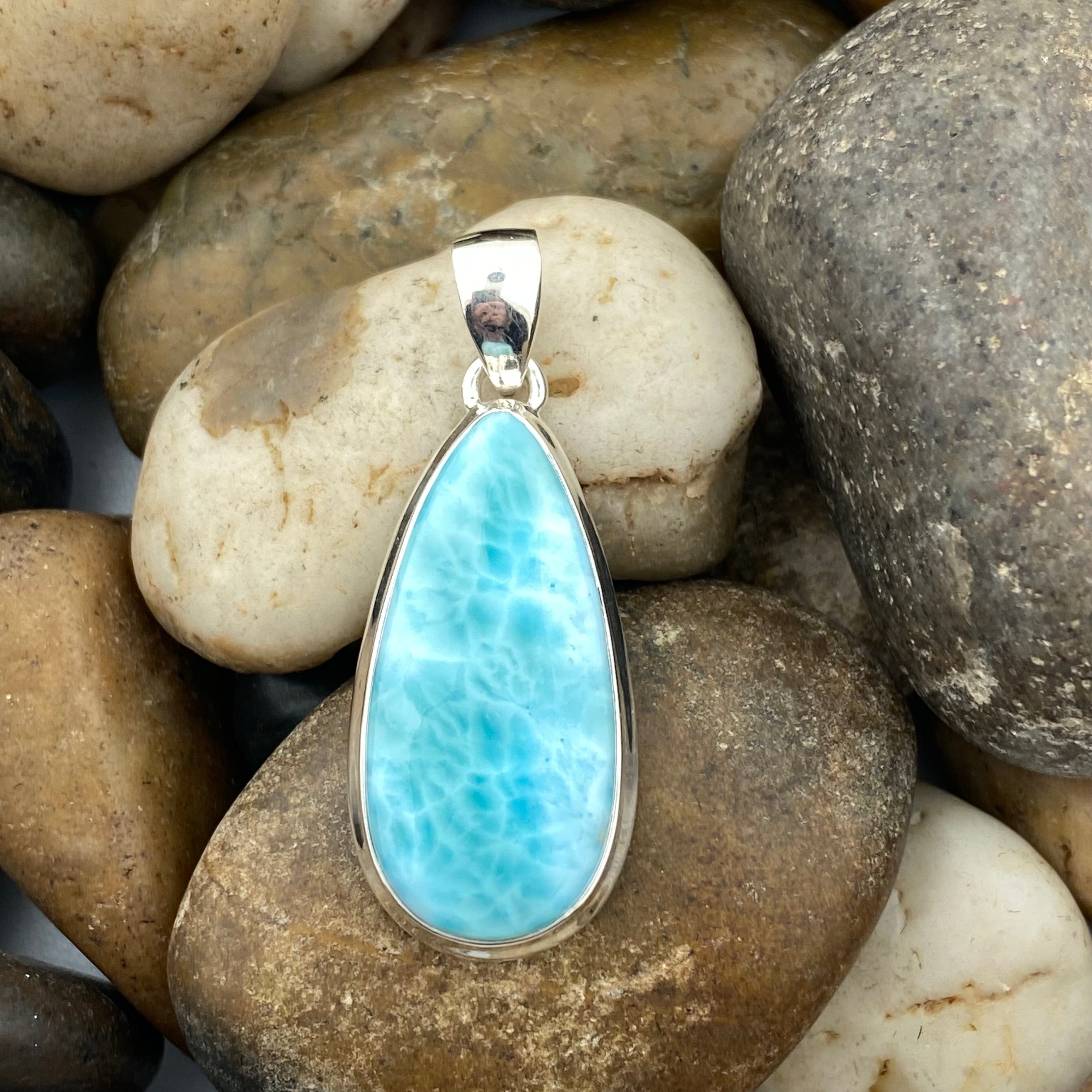 Larimar Silver high quality Pendant