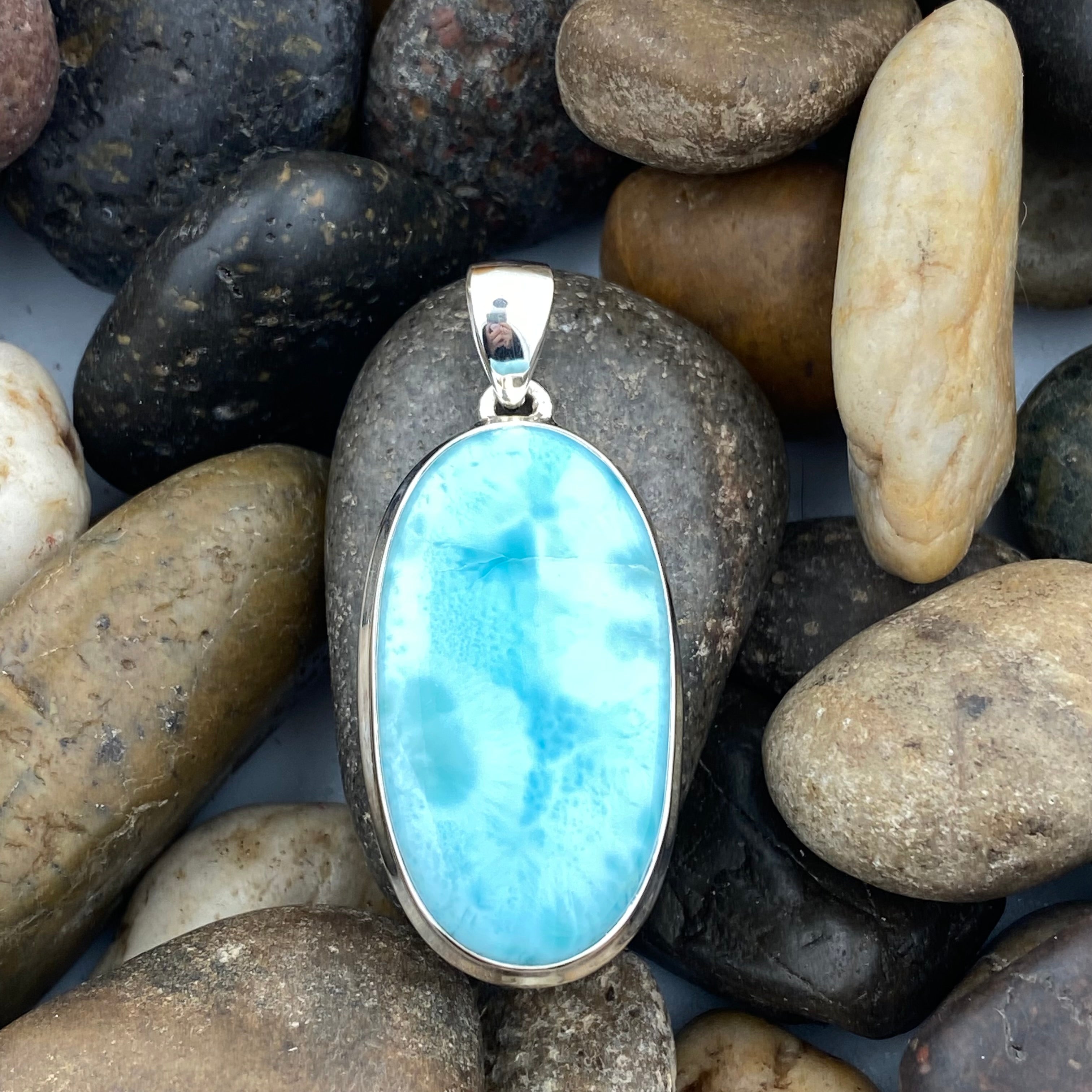 Larimar hotsell Silver Pendant