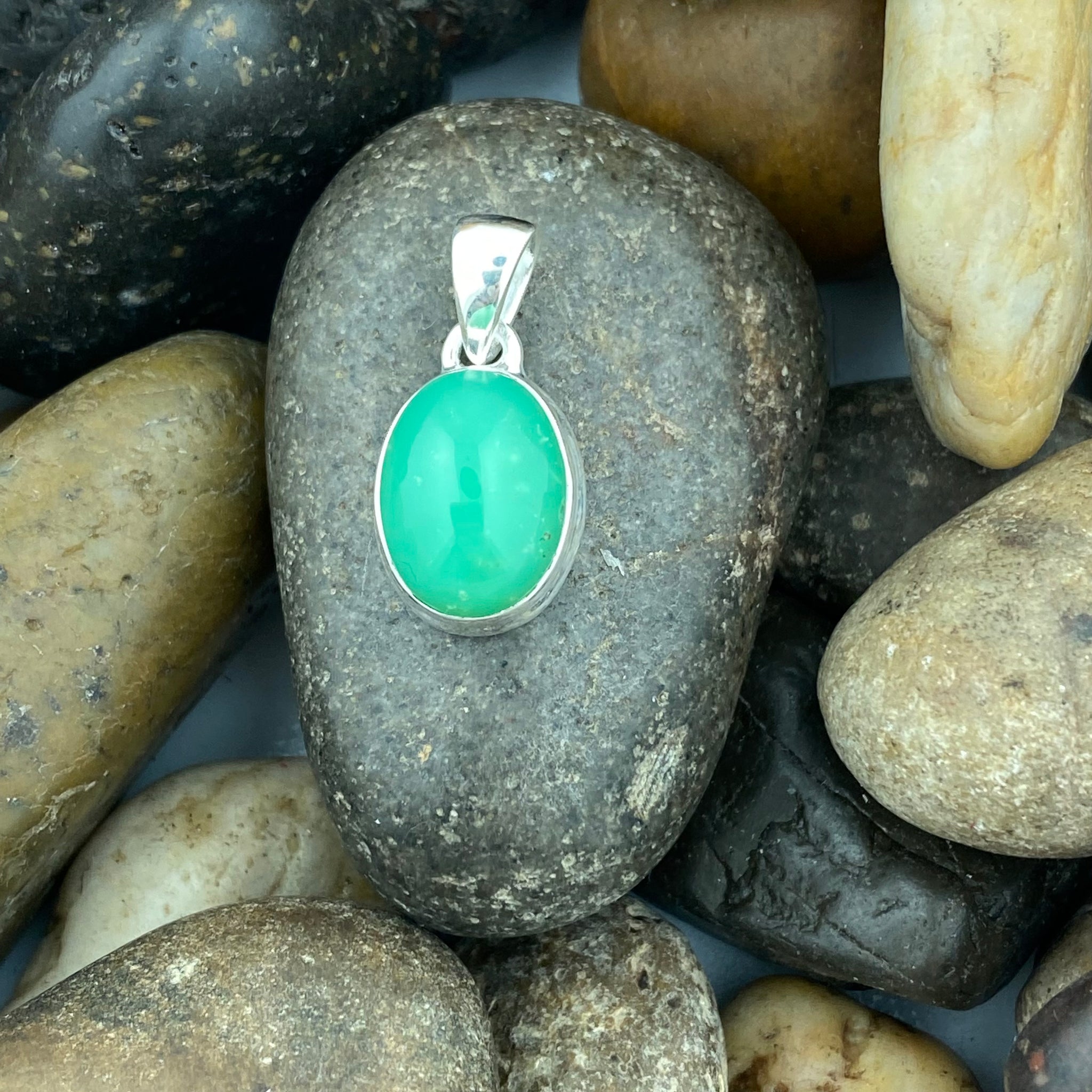 Chrysoprase pendant on sale