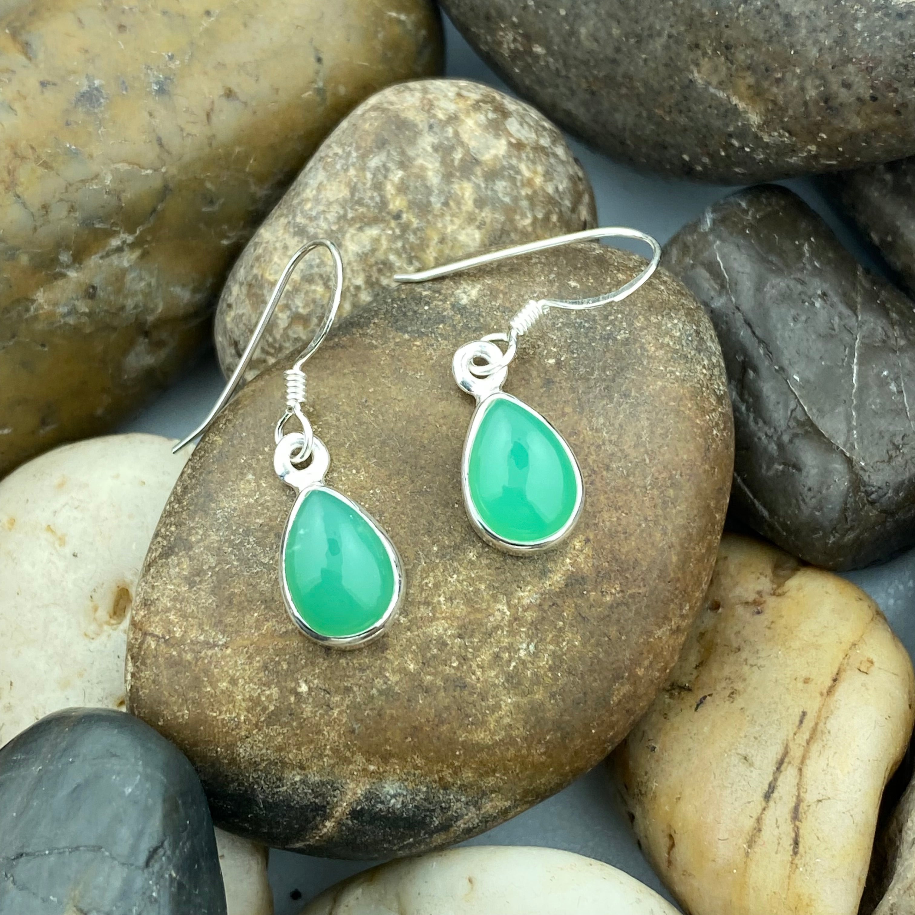 Chrysoprase earrings sales