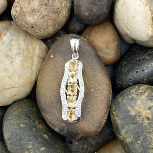 Citrine pendant set in 925 Sterling Silver